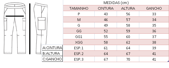 Calça Cargo Griffo Moda Masculina