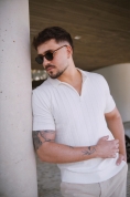 Camisa Polo Branca Trico Griffo